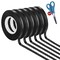 6 Pack 6mm 1/4 Inch Width Graphic Art Thin Tape, Self-Adhesive Whiteboards Dry Erase Line Gridding Tape (Black)